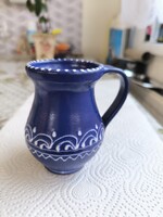 Kék  fehér mintás kancsó, pohár, csupor eladó!
