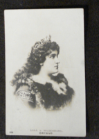 Bér Dezső festő, karikaturista,autográf képeslapja Raith Ellának, 1907.: rajta A. v. Mildenburg fotó