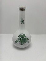 Herendi Zöld Apponyi mintás kis váza – 15,5 cm