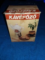 1970's SZARVASI VAS -FÉM SZÖV.-SEHEREZÁDÉ 2 személyes KOTYOGÓ HOLLÓHÁZI kiöntövel GYÁRI ÁLLAPOTBAN
