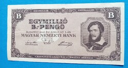 Egymillió  Bilpengő 1946 ,  szép állapotban