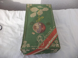 Retro szovjet karácsonyfa díszek, dobozos (1518)