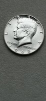Ezüst kennedy   fél dollár 1968