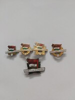 KISZ - IFJÚSÁG A SZOCIALIZMUSÉRT jelvénysor 5 db jelvény 1 csomagban