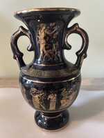 Elegáns, kézzel festett görög váza 24K aranyozással ​Leírás: Eladó a képeken látható, hibátlan