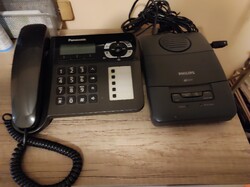 Panasonic telefon és Philips üzenet rögzítő