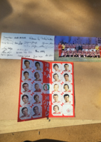 Bp. Honvéd 25 éves jubileumi emléklap (1949–1974) – EREDETI ALÁÍRÁSOKKAL!