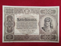 100 Korona 1920 EF Eredeti állapotban!