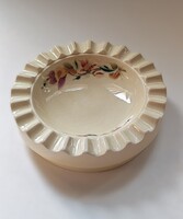 Zsolnay Pécs kézzel festett hamutartó – 60-as évek, 15 cm, hibátlan