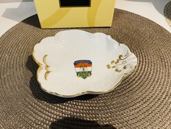 FIGYELEM! Herendi RENDŐRSÉG címeres dísz tálka dobozában