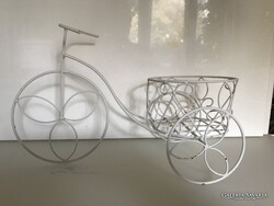 VIRÁGTARTÓ - 44 cm - BICIKLI - FÉM - 44 x 26 x 21 cm - RETRO - OSZTRÁK