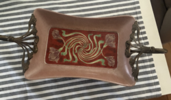 Szecessziós porcelán tál