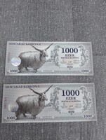 1000 bocskai korona UNC sorszámkövető