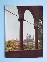 Képeslap (20) - Csehszlovákia (Csehország) - Prága - Vár 1950-es évek
