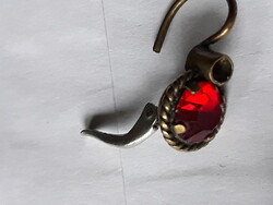 Antik réz fülbevaló