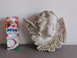 Hatalmas  Klasszikus stílusú, szárnyas angyal fej putto ALKUDHATÓ