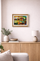 Winkler Attila – Fasor, olaj/vászon, 30×40 cm, dekoratív tájkép