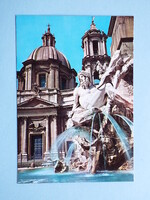 Képeslap (20) - Olaszország - Róma - Piazza Navona 1960-as évek