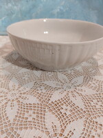 Zsolnay fehér porcelán pogácsástál, pörköltes, leveses tál