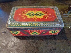 Franck kávés fémdoboz, antik fém kávésdoboz, dekoráció 1930-as évek