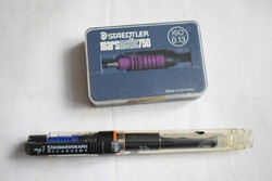 Staedtler mars matic 750 iso 0,13 , Standardgraph Mecanorma mg 1 , használt technikai rajztoll