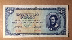 Bankjegy egymillió pengő 1945
