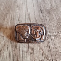 Régi Iparművész modern fém bross / kitűző
