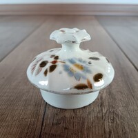 Antik Zsolnay porcelán virágmintás tető