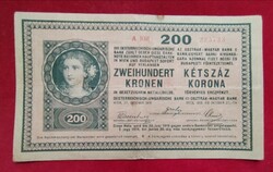 200 Korona 1918 F Eredeti állapotban!