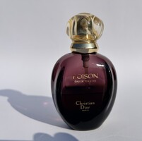 Vintage Christian Dior Poison Eau de Toilette női parfüm eredeti forma 1980-as évek 50 ml 50% tartal