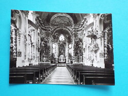 Képeslap (20) - Németország (NSZK) - Osterhofen - Szent Margit kolostortemplom oltára 1960-as évek