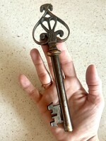 Vintage MOM Budapest kulcs formájú  réz dugóhúzó