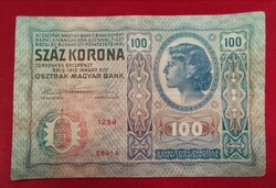 100 Korona 1920 EF Eredeti állapotban!