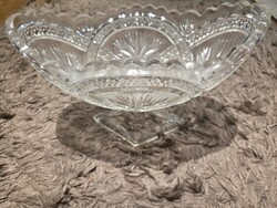 Ólomkristály gyümölcsös tál