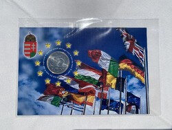 2004 Magyarország az Európai Unió tagja 50 Forint elsőnapi veret bliszter, ALACSONY SORSZÁM: 00985
