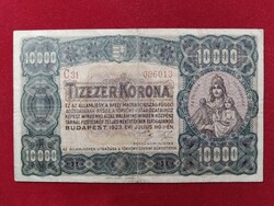 10.000 Korona 1923 F+ Eredeti állapotban!
