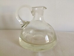 Retró üveg tejkiöntő-kiskancsó