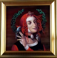 Kolozsvári Grandpierre Miklós "Békesség" c. olajfestmény, ingyen postával