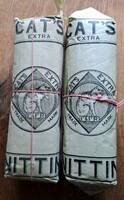 Vintage CAT'S EXTRA belga pamut kötőfonal a múlt század 40-es éveiből