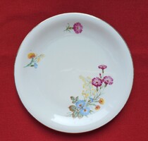 Schirnding Bavaria német porcelán tányér kistányér süteményes szegfű virág mintával