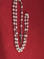 Álomszép  antik rózsafűzér  fazellált szemek.