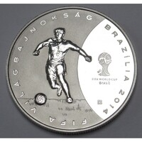 Magyarország,3000 forint 2013 PP - Brazil foci VB UNC ezüst 12.50g925