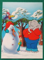 A Benjámin, az elefánt, német televíziós rajzfilmfigura, postatiszta képeslap