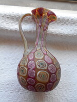 Muránói Millefiori  kancsó  16 cm