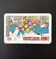 Országos Közlekedésbiztonsági Tanács - Vigyázzatok ránk! kártyanaptár 1982
