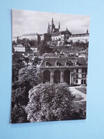 Képeslap (21) - Csehszlovákia (Csehország) - Prága - A vár látkép a Waldstein kertből 1960-as évek