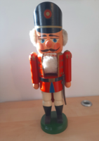 Régi  GDR   Diótörő katona, karácsonyi dekoráció 34 cm