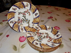 1  ÁTTÖRT 150 ÉV KÖRÜLI ANGOL ? PORCELÁN FAJANSZ TÁNYÉR, MESE SZÉP MINTÁVAL