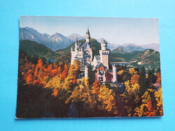 Képeslap (21) - Németország (NSZK) - Neuschwanstein kastély 1970-es évek