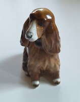 Zsolnay Pécs porcelán cocker spániel kutya figura – 1930-as évek